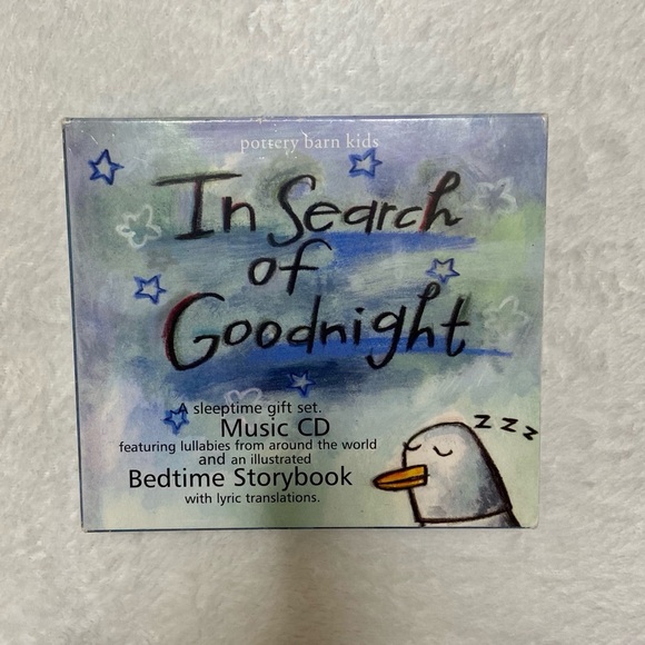 Pottery Barn Kids Other - In Search of Goodnight Lullaby CD & Bedtime Book